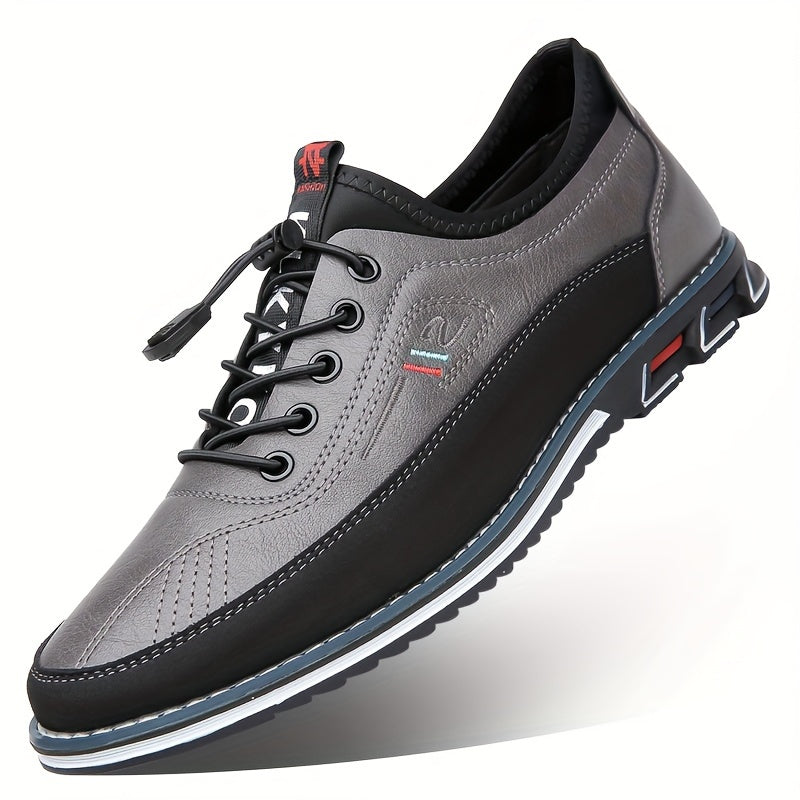 PLUS SIZE Non Slip Men's Casual Shoes With Adjustable Buckle, Comfy Soft Sole For Outdoor Activities