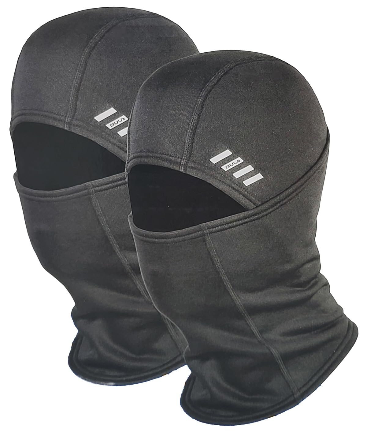 BULA Convertible Balaclava Tactical Mask Neck Gaiter 2-pack Black S/M