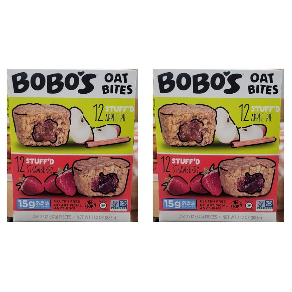 Stuffed OAT bites - Bobo's 24 count (1.95lbs) (Pack of 2)