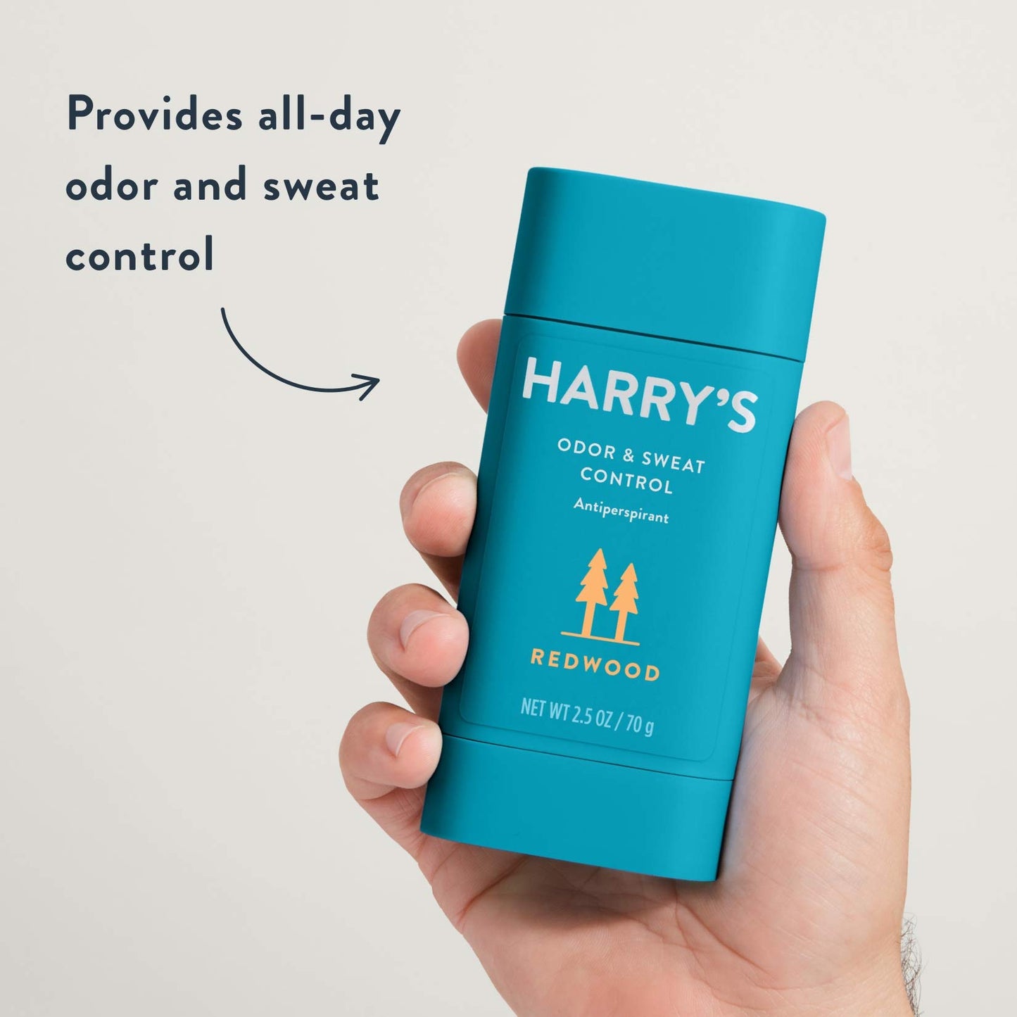 Harry's Deodorant & Antiperspirant - Odor & Sweat Control Antiperspirant for Men - Redwood, 2.5 Oz (Pack of 3),blue