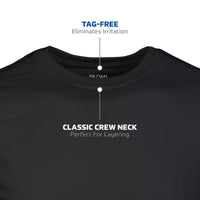 Gildan Men's Crew T-Shirts, Multipack, Style G1100, Black (6-Pack), Large