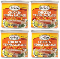 GRACE CHICKEN VIENNA SAUSAGES - HOT & SPICY 4PK