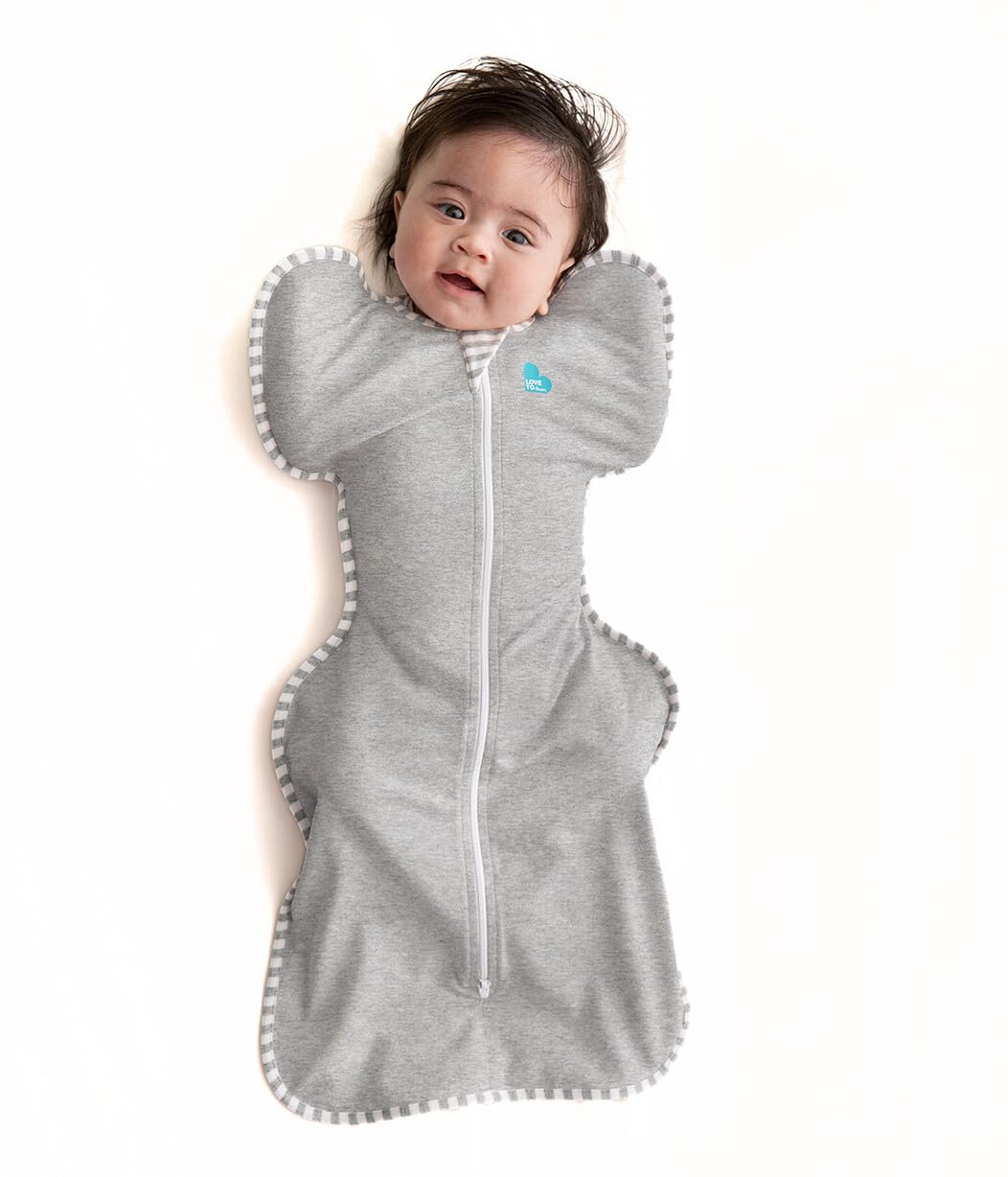 Love to Dream Swaddle UP, Baby Sleep Sack, Self-Soothing Swaddles for Newborns, Improves Sleep, Snug Fit Helps Calm Startle Reflex, New Born Essentials for Baby, 13-19 lbs, Grey