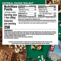 CLIF BAR - Oatmeal Raisin Walnut - Made with Organic Oats - 10g Protein - Non-GMO - Plant Based - Energy Bars - 2.4 oz. (12 Pack)