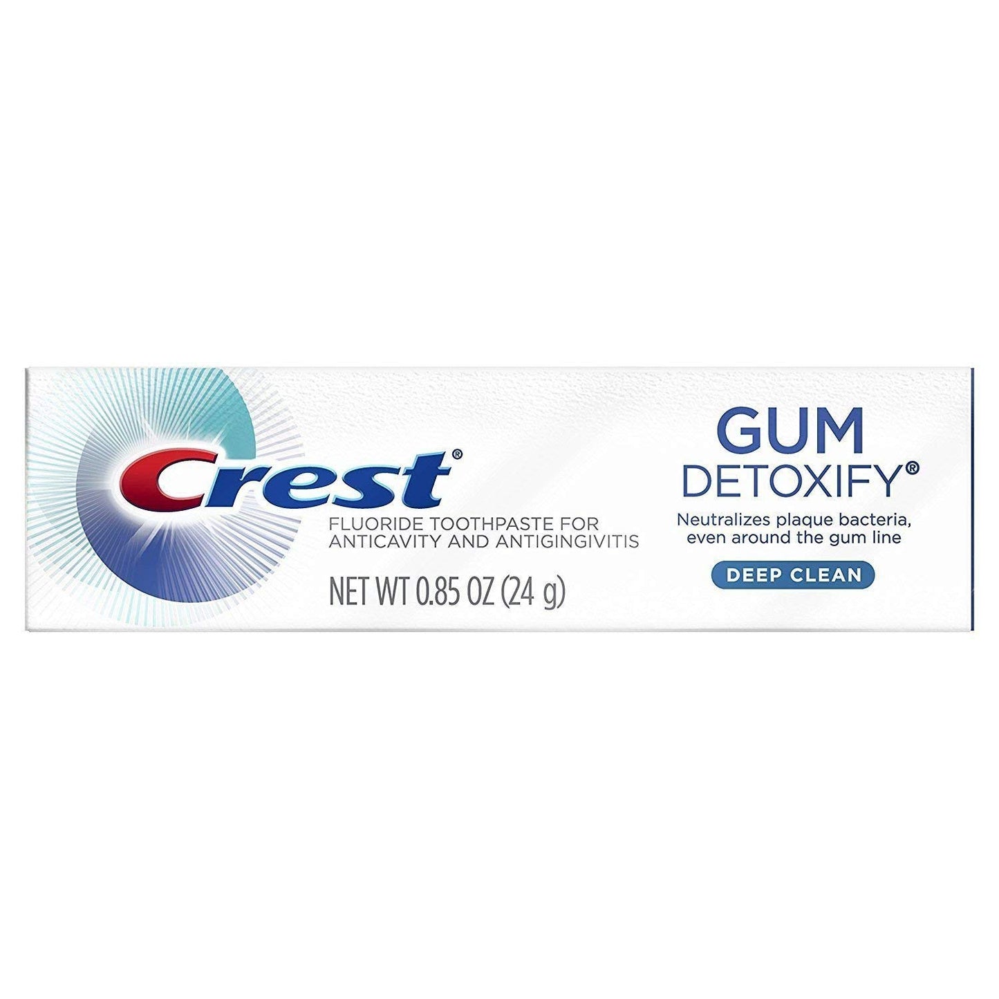 Crest Gum Detoxify Toothpaste, Deep Clean, Travel Size, 0.85 Ounce (Pack of 36)