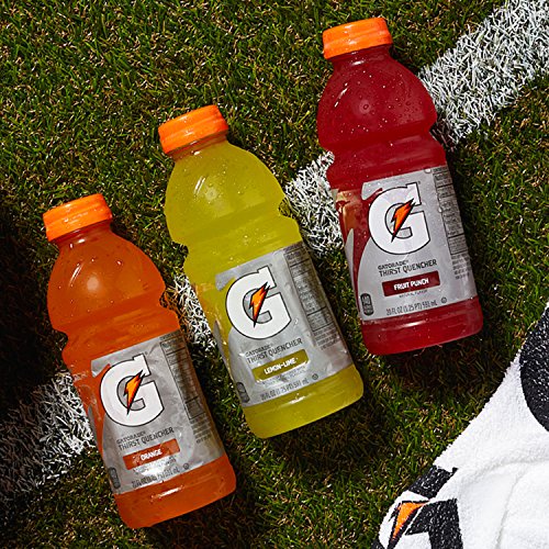 Gatorade Thirst Quencher Natural, Lemon Lime Sports Drink, 20 Fl Oz Bottles, 8 Pack