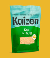 Kaizen Low Carb Keto Rice - Gluten-Free, High Protein (20g), Keto Friendly, Plant Based, Made with High Fiber Lupin Flour - 8 ounces (Pack of 3)