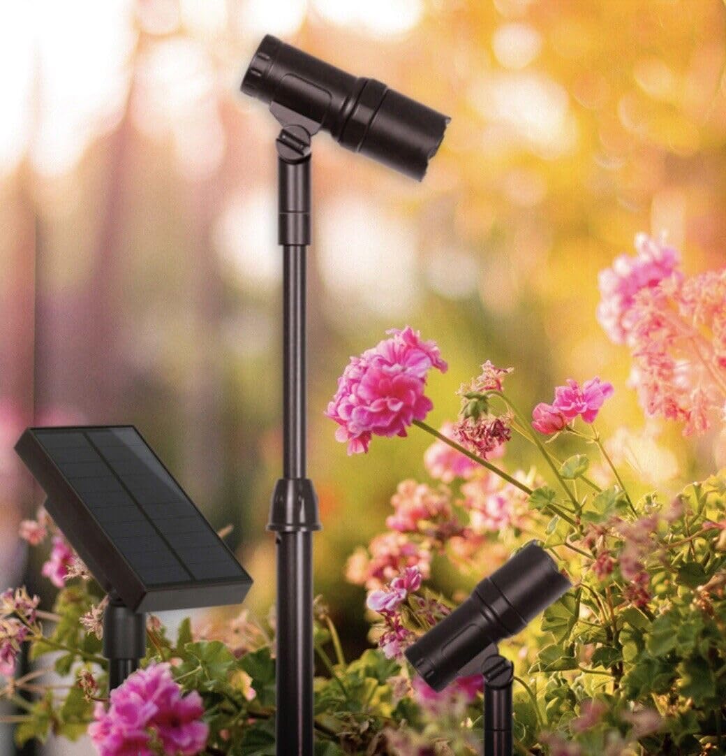 SmartYard LED Solar Spotlight 2 Pack