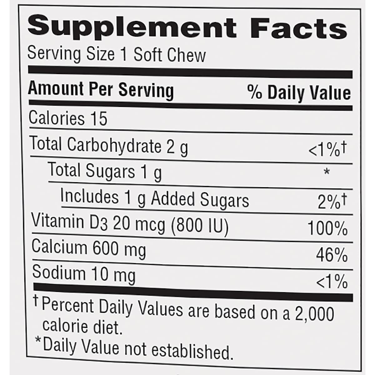 Caltrate Soft Chews 600 Plus D3 Calcium Vitamin D Supplement, Chocolate Truffle - 60 Count(Packaging May Vary)