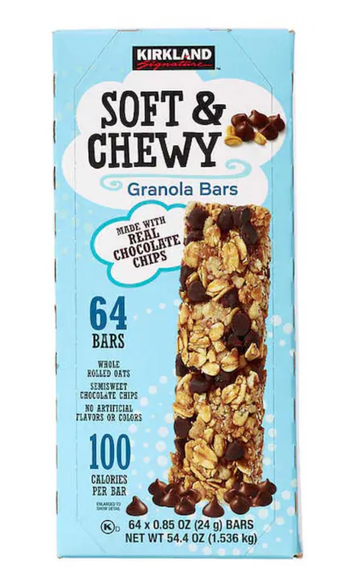 Kirkland Signature Soft & Chewy Granola Bars 0.85 oz 64-count 2PK