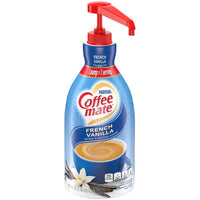 Nestle Coffee Mate Coffee Creamer, French Vanilla, Concentrated Liquid Pump Bottle, Non Dairy, No Refrigeration, 50.7 Ounces