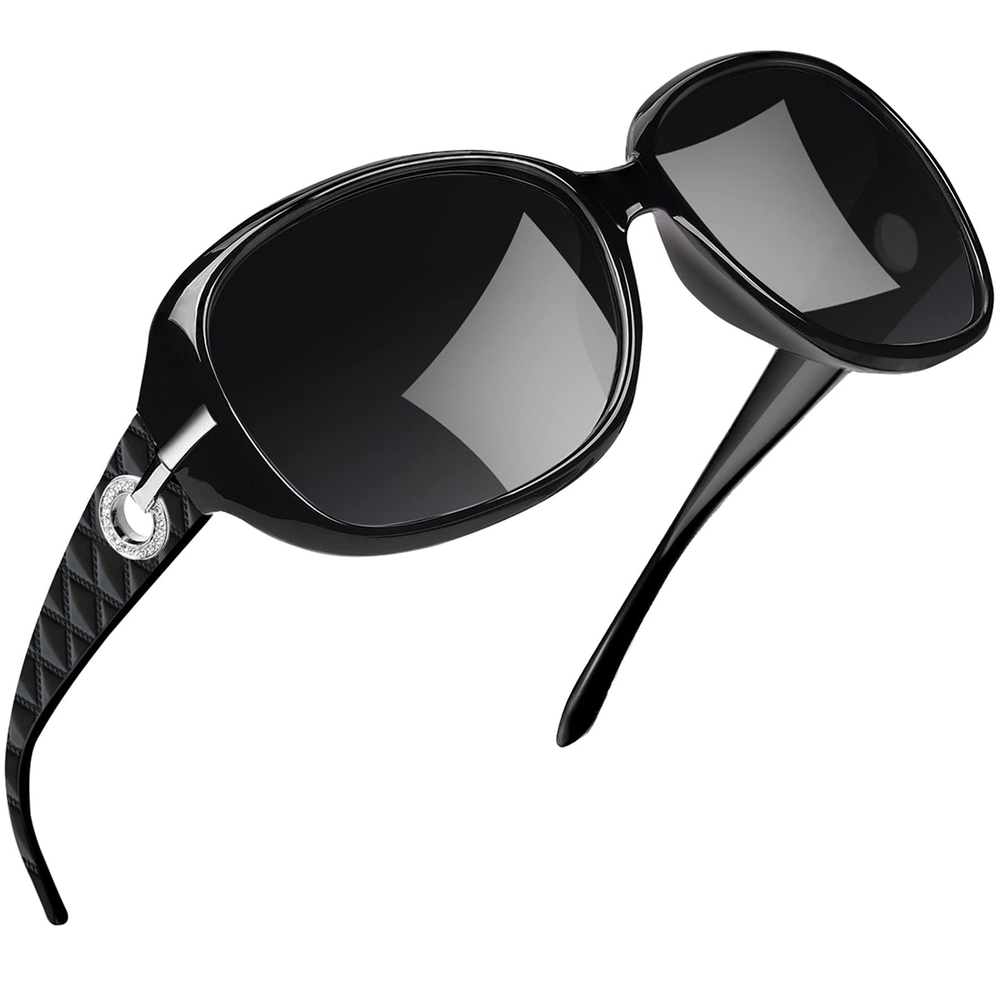 Joopin Oversized Rectangle Sunglasses Trendy Big Black Shades for Women Ladies Large Sun Glasses Polarized UV400 Jackie Shady Rays Sunnies