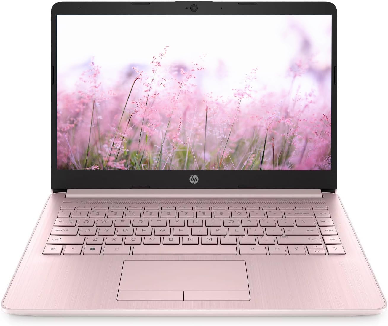 HP Portable 13.8" HD IPS Laptop, Intel Celeron N Processor Up to 2.78GHz, 4GB DDR4, 64GB SSD, HDMI, RJ45, Webcam, Bluetooth, Windows 11, Pastel Pink(Renewed)