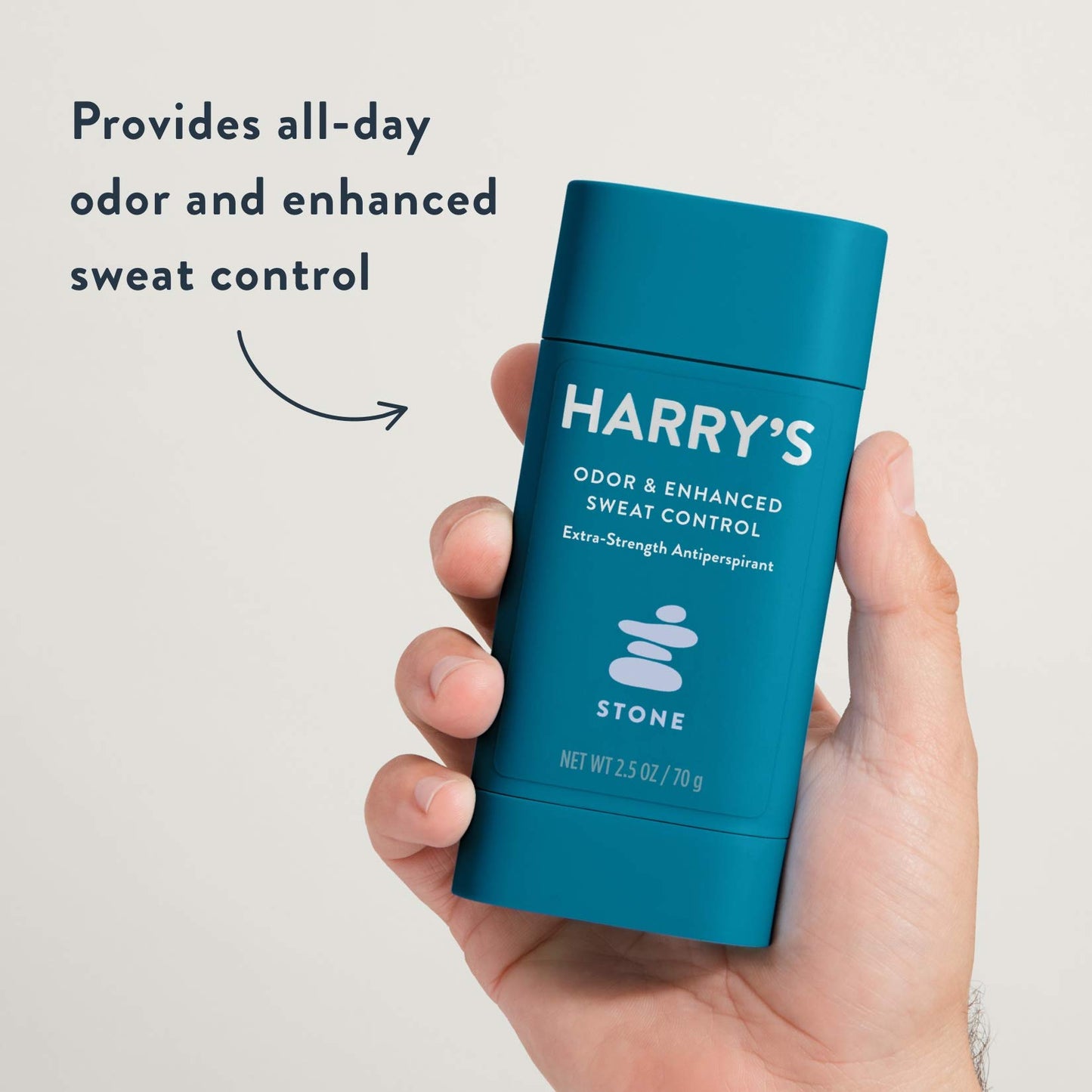 Harry's Extra - Strength Antiperspirant - Odor & Enhanced Sweat Control Antiperspirant for Men - Stone, Pack of 3