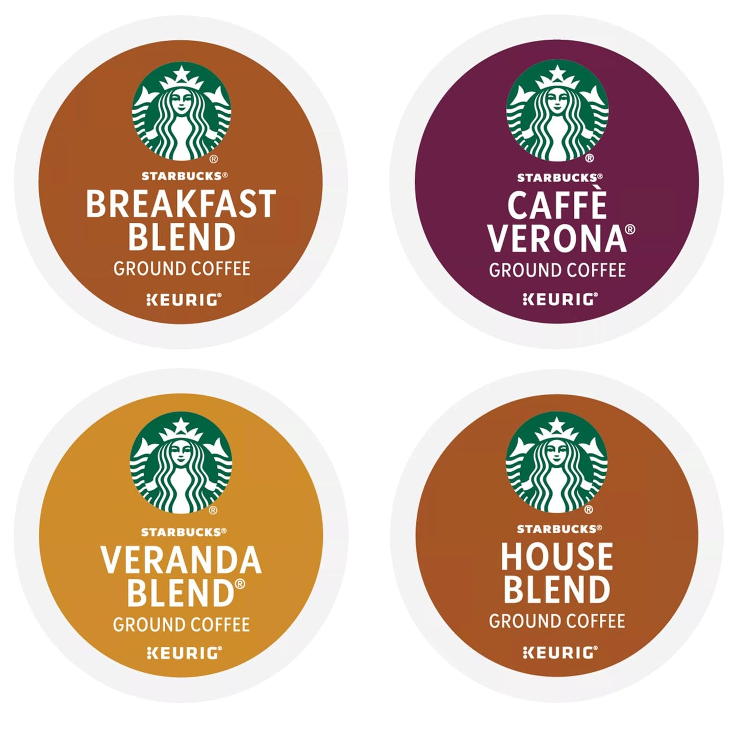 Starbucks Classic Roasts Variety Pack K-Cup Pod, 64-count