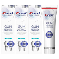 Crest Pro-Health Gum Detoxify and Restore Deep Clean Toothpaste 4.6 oz Pack of 3 Anticavity, Antibacterial Flouride Toothpaste, Clinically Proven, Gum and Enamel Protection