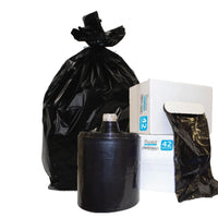 Heavy Duty Contractor Bags, 42 Gallon, 32.75" X 47" - 3 MIL Thick Large Black Industrial Garbage Trashbags for Construction and Commercial use