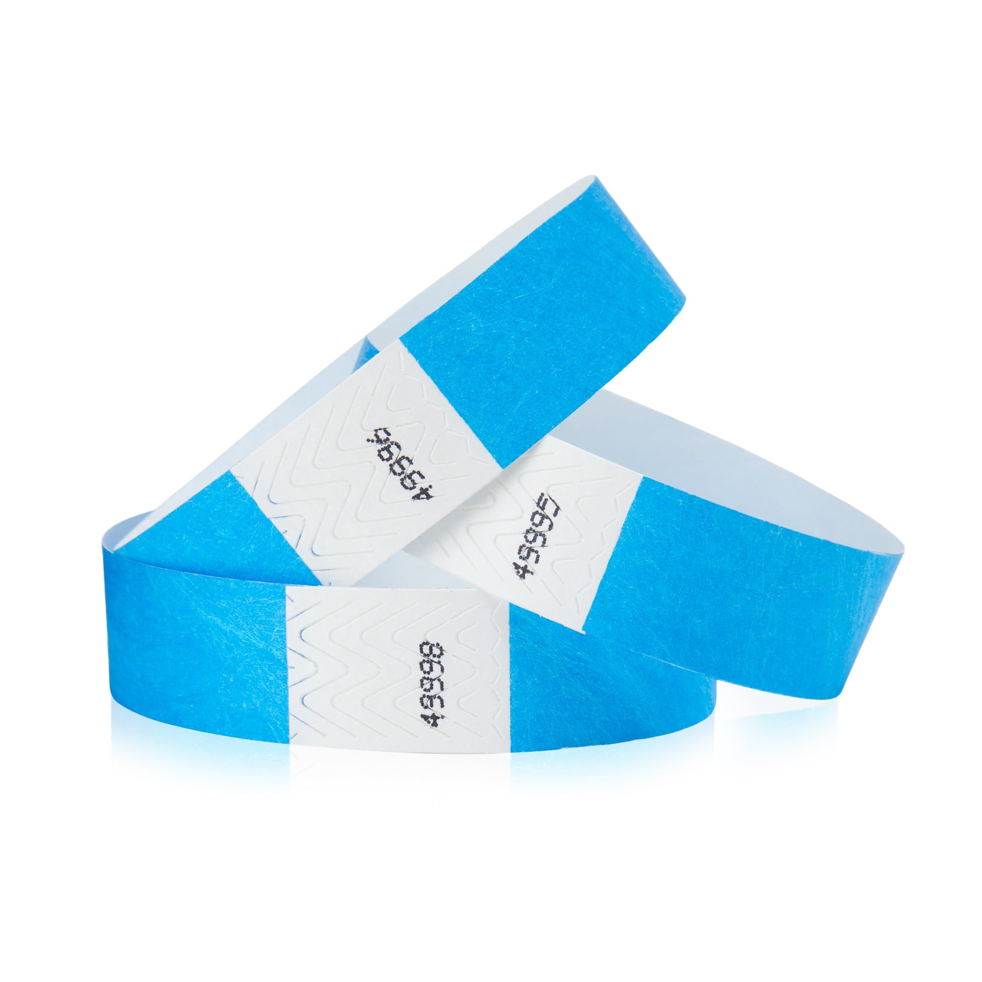 WristCo Neon Blue Tyvek Wristbands for Events – 500 Count – Tamper-Proof Design & Fluorescent Color Prevent Reuse – Premium-Grade Bracelets for Hospital & Medical ID, Party & VIP Identification
