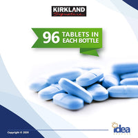 Kirkland Signature - Nighttime Sleep Aid, 25 mg, 96 Ct Bundle with Exclusive "Have a Great Sleep" - Better Idea Guide (2 Items)