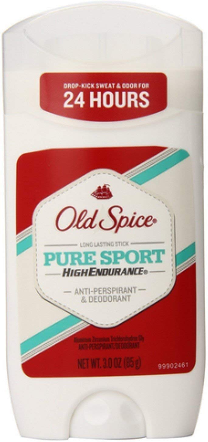 Old Spice High Endurance Anti-Perspirant & Deodorant, Pure Sport 3 oz (Pack of 8)