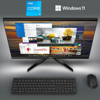 Acer Aspire C24-1700-UA91 AIO Desktop | 23.8" Full HD IPS Display | 12th Gen Intel Core i3-1215U | Intel UHD Graphics | 8GB DDR4 | 512GB NVMe M.2 SSD | Intel Wireless Wi-Fi 6 | Windows 11 Home,Black
