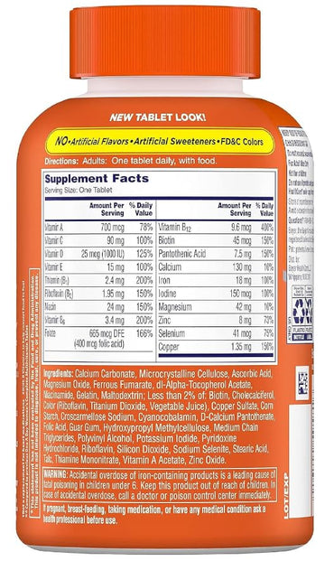 1 a Day Womens Complete Daily Multivitamin with Vitamin A, B, C, D, and E, Calcium and Magnesium, Immune Health Support (200 Count)