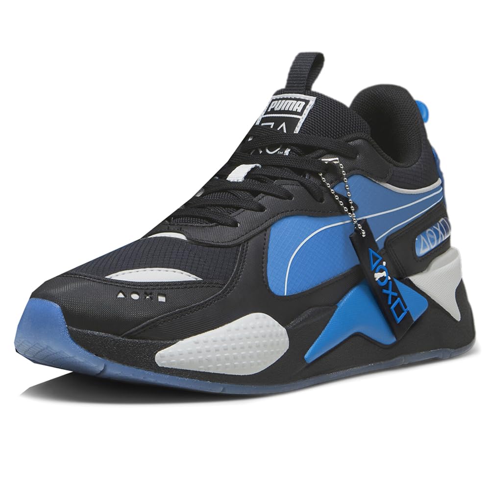 PUMA Mens Rs-X X Ps Lace Up Sneakers Shoes Casual - Black, Blue - Size 12 M, 39631102