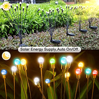 Micacorn Solar Garden Lights, Solar Firefly Lamp 2 Pack 2 Modes 20 LED Swaying Solar Firefly Lights Solar Waterproof Garden Decorative Lights for Yard Parties Wedding Pathway Outdoor Decoration