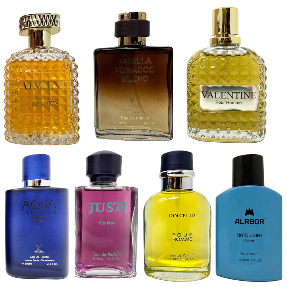 A CENTER Cologne for Men Eau De Toilette Natural Spray Multi Scent Perfume 100 ML(Random 5PCS)