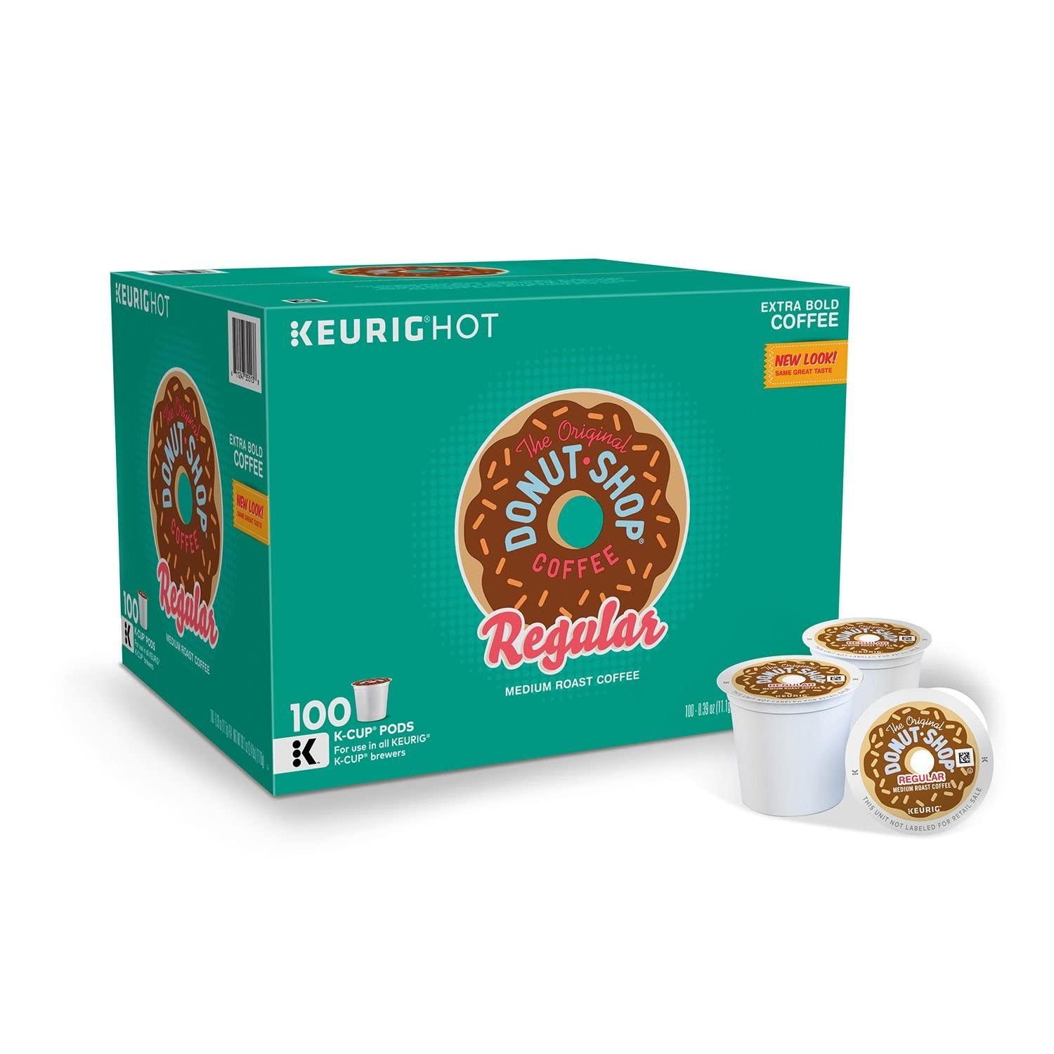 The Original Donut Shop, Single-Serve K-Cup Pods, Medium Roast Coffee, 100 Count (Pack of 1)