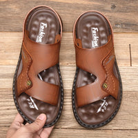 Men's Dual Purpose Sandals, Casual Hollow Out Non Slip Shoes, Open Toe Shoes For Outdoor Beach, Spring And Summer