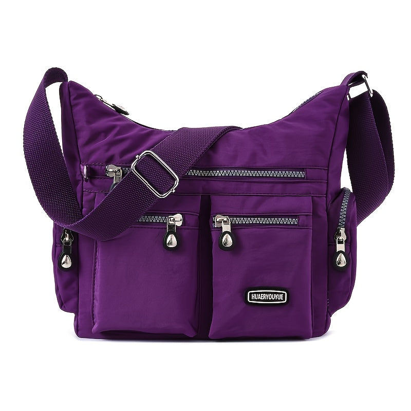 [Lightweight Square Bag] Lightweight Multi-Pocket Square Bag | Unisex Messenger Bag for Men and Women, Travel Shoulder Crossbody Bag