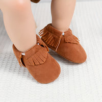 Adorable Tassel Moccasin Shoes for Baby Girls - Soft Sole, Lightweight