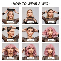 Long Ombre Blonde Hair Wig Natural Looking Layered Wavy Wigs For Women Heat Resistant Hair Wig Cosplay Party Synthetic Wig