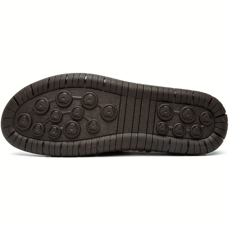 Men's Casual Shoes Fall One Step Lazy Large Business Casual Soft Sole Bean Shoes Dad Men's Shoes