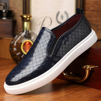 Plus Size Men's Vintage Solid Color Slip On Loafer Shoes, Comfy Non Slip Casual Durable Rubber Sole Walking Shoes, Men's Footwear