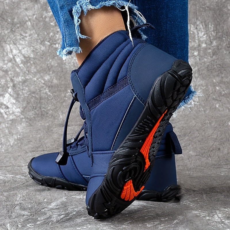 Waterproof Snow Trekker Boots - Insulated, Non-Slip, Warm, Ankle High, Lace Up Hiking Shoes for Women - Perfect for Winter Outdoor Activities, Hiking, and Snowy Weather Conditions