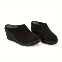 Chic Espadrille Wedge Sandals for Women - Comfortable Closed Toe Design, Easy Slip-On Access, Ideal for Casual Summer Wear & Stylish Outfits