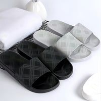 Men's Solid Color Open Toe Breathable Slippers, Comfy Non Slip Casual Durable Soft Sole Lsides, Men's Footwear