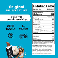 Grass-Fed Beef Stick Minis, Original, High Protein, 0.5 oz, 28-Count