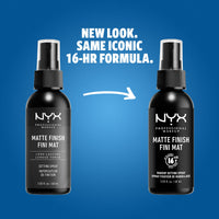 NYX PROFESSIONAL MAKEUP Makeup Setting Spray - Matte + Dewy Finish ( Pack Of 2), Vegan Formula (Packaging May Vary)