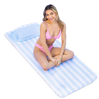 COMFY FLOATS Sun Bed Float - Foam Pool Floats for Adults - No Inflation Required - Blue