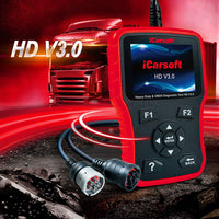 iCarsoft HD V3.0 Heavy Duty Diesel Truck Diagnostic Scanner Tool Code Reader Freightliner Cummins