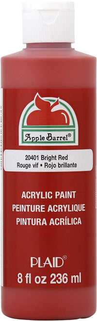 Apple Barrel Acrylic Paint in Assorted Colors (8 Ounce), J20401 Bright Red