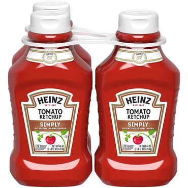 Heinz Simply Heinz Tomato Ketchup - 3 Count (44 oz)