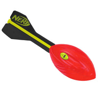 NERF Vortex Aero Howler Foam Football - NERF Soft Vortex Football for Long-Distance Throws - Perfect for Pool + Beach Football - Kids Aero Howler Whistle Vortex Foam Ball - Red