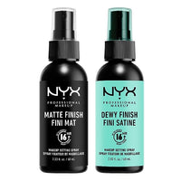 NYX PROFESSIONAL MAKEUP Makeup Setting Spray - Matte + Dewy Finish ( Pack Of 2), Vegan Formula (Packaging May Vary)