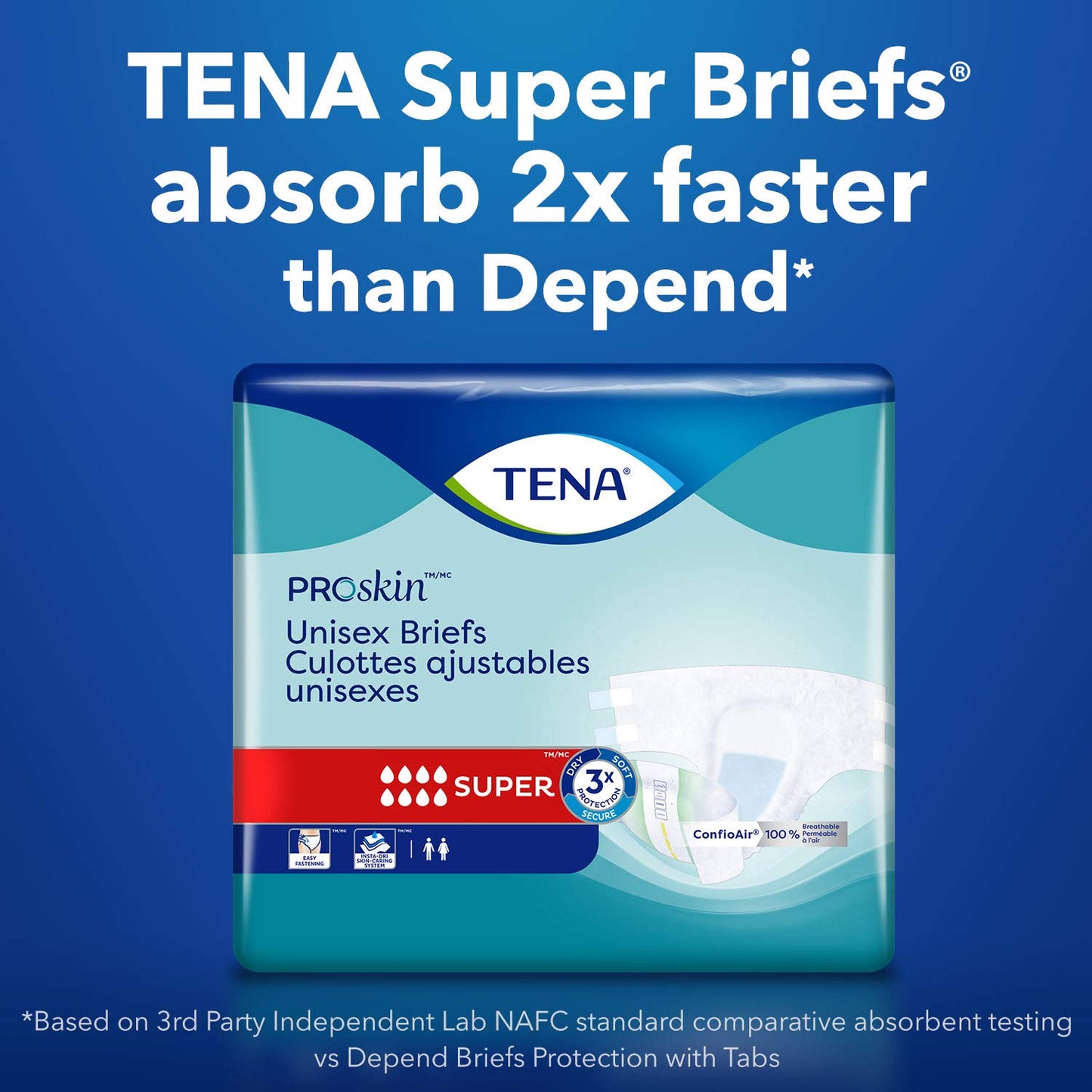 Tena ProSkin Unisex Incontinence Adult Diapers, Maximum Absorbency, Large, 14 ct