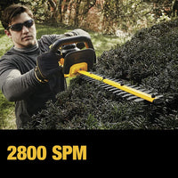 DEWALT 20V* MAX Cordless Hedge Trimmer, 22 Inches, Tool Only (DCHT820B)