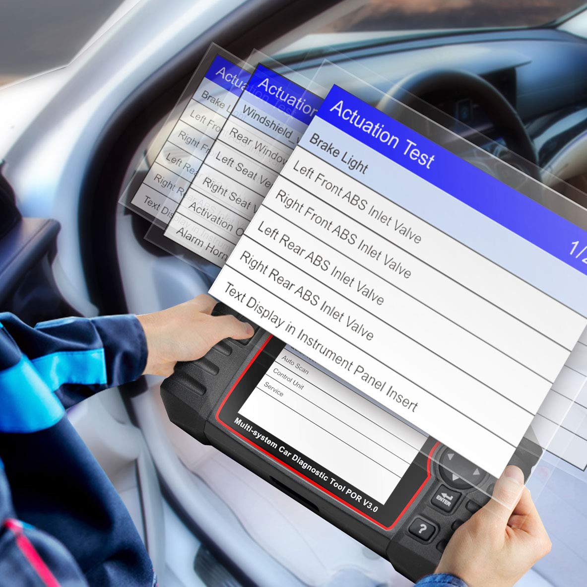 iCarsoft POR V3.0 for Porsche/Cayenne Diagnostic Tool with auto VIN/Quick Test/Actuation Test